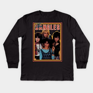 Manic Monday Blues Vintage Tees Capturing The Bangles’ Pop Rock Brilliance Kids Long Sleeve T-Shirt